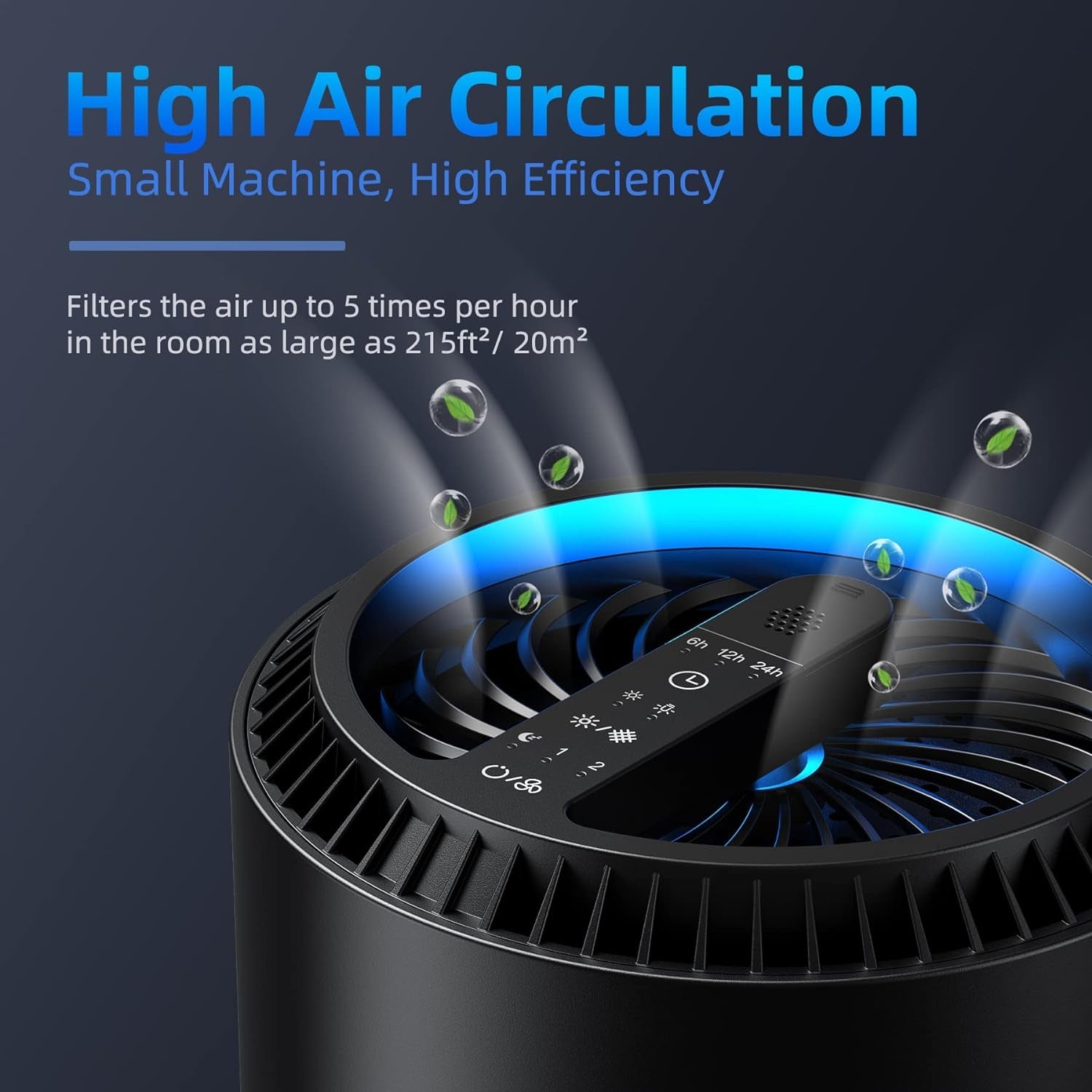 Air Purifiers for Home, HEPA Air Purifiers Air Cleaner for Smoke Pollen Dander H