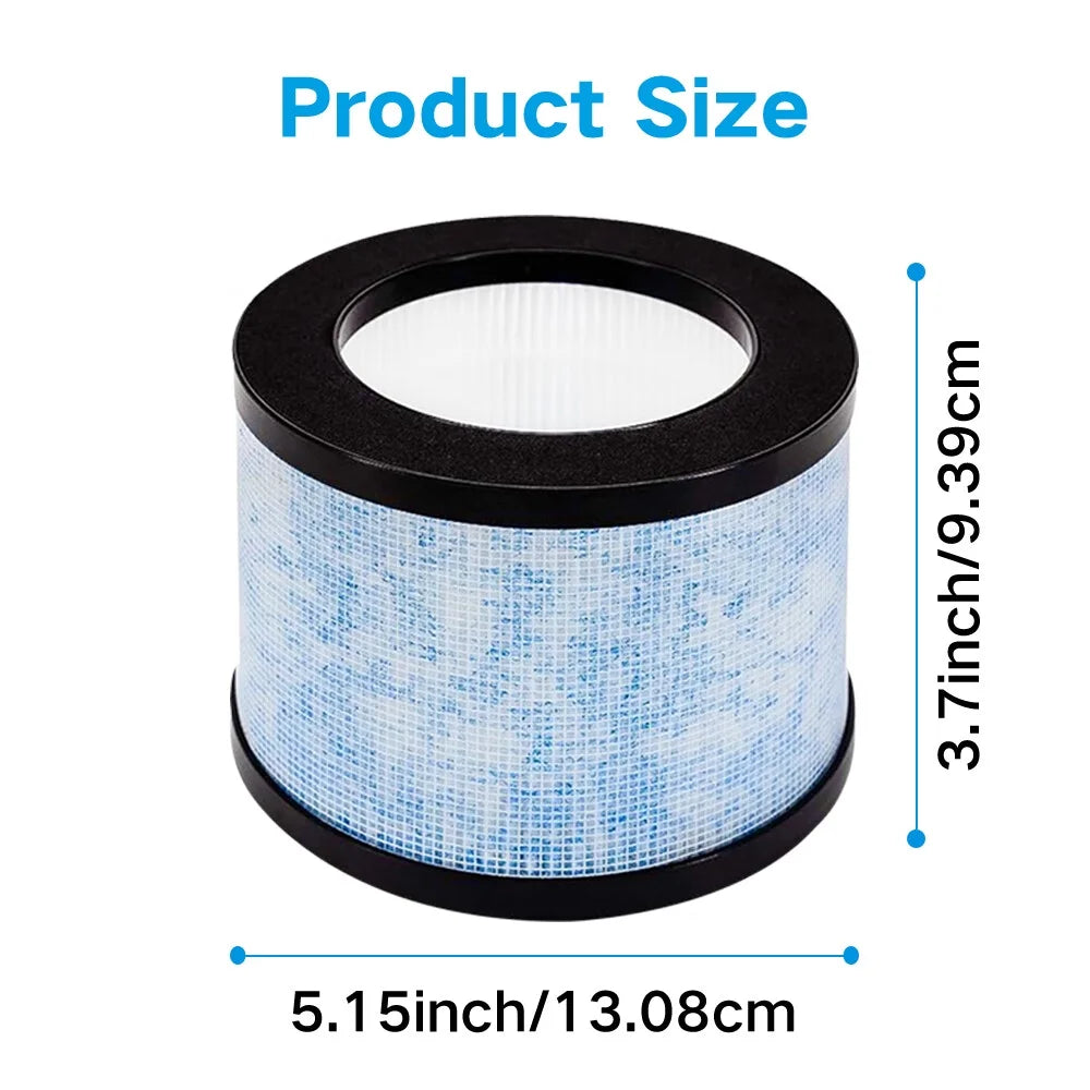 2-Pack DH-JH01 Replacement Filter for BREEZOME HEPA Air Purifier,Kloudic Dh-Jh01,Kloudi JH01/ BREEZOME JH01, and Fit AROEVE MK01 & Mk0,Intelabe EPI080/EP1080 HEPA Air Purifier