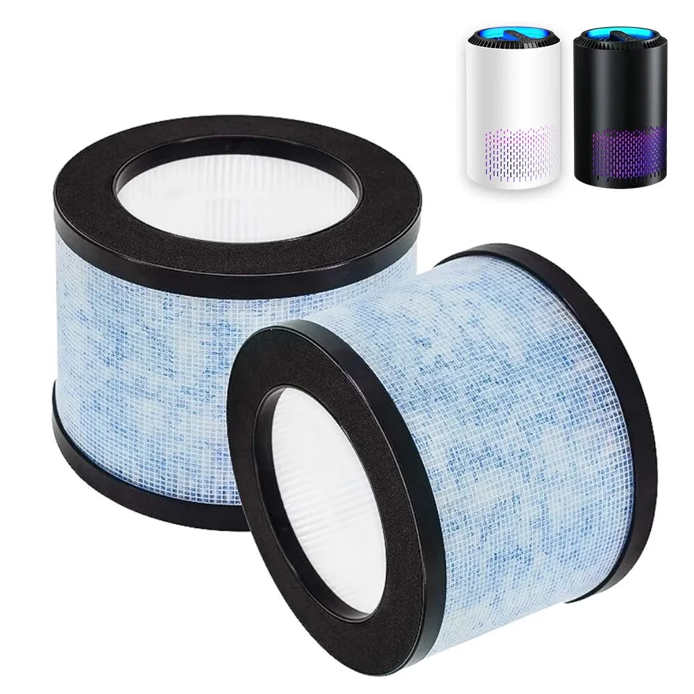 2-Pack DH-JH01 Replacement Filter for BREEZOME HEPA Air Purifier,Kloudic Dh-Jh01,Kloudi JH01/ BREEZOME JH01, and Fit AROEVE MK01 & Mk0,Intelabe EPI080/EP1080 HEPA Air Purifier